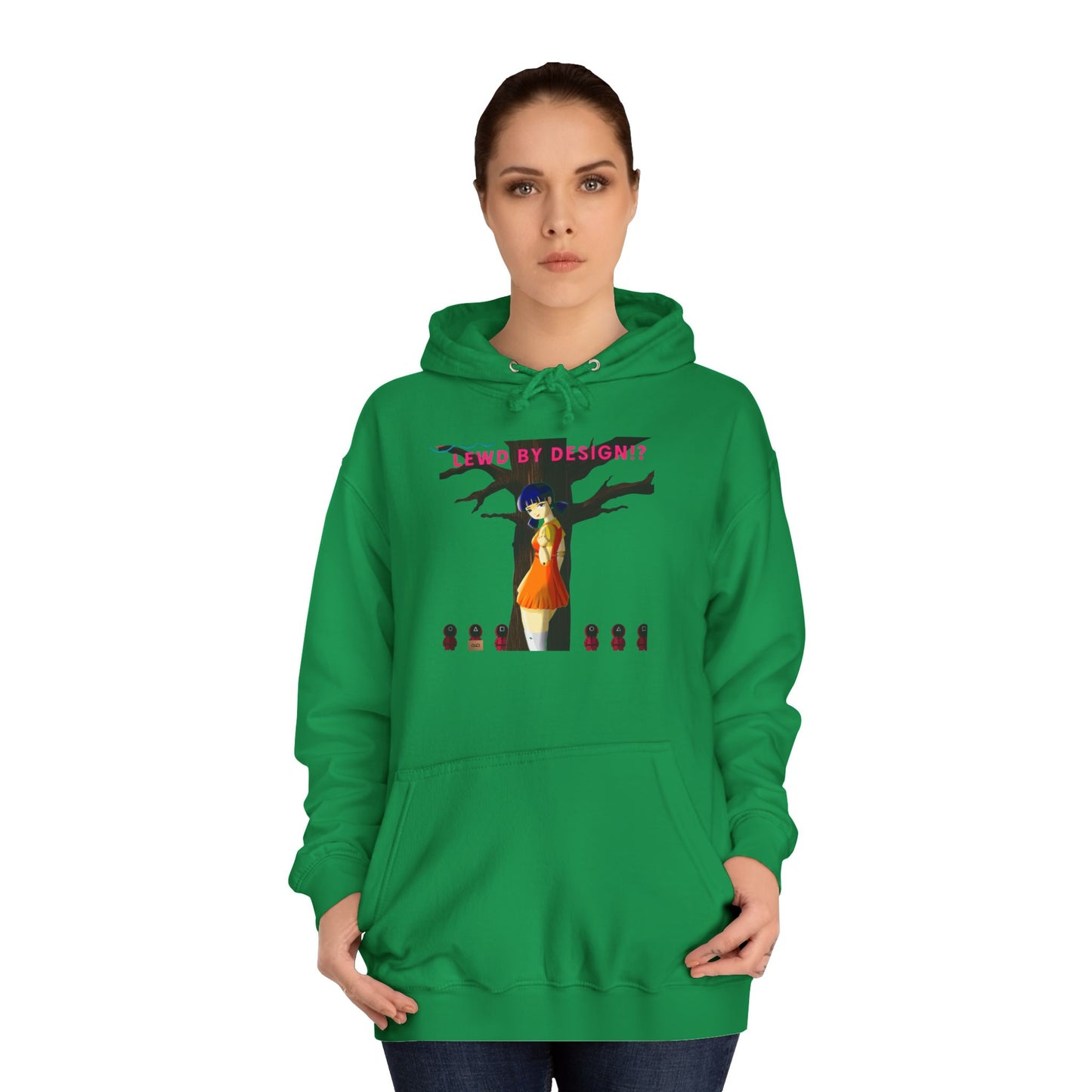 Trendy Anime College Hoodie, Cozy Unisex Sweatshirt, Perfect Gift for Students, Casual Streetwear, Unique Graphic Pullover
