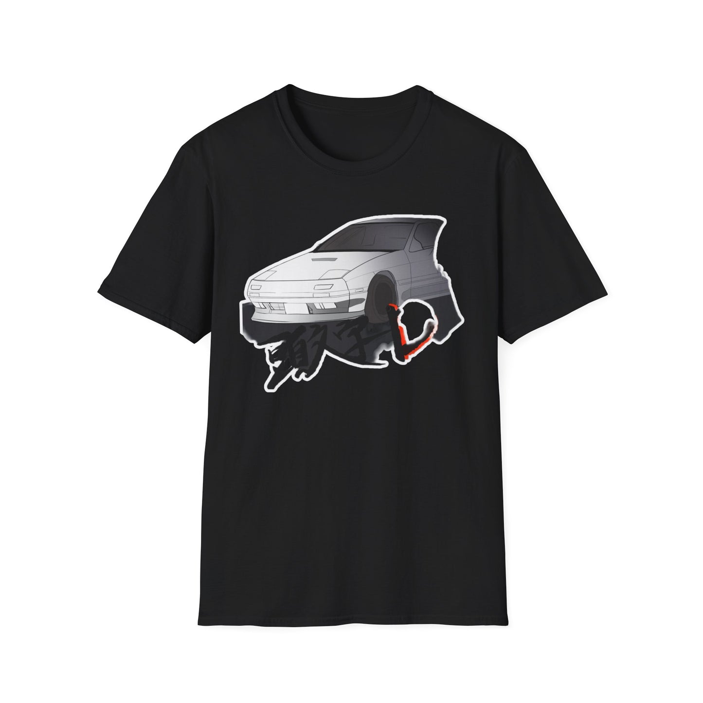 Cool Car Graphic initial D Unisex Tee, Softstyle T-Shirt for Auto Enthusiasts, Perfect Gift for Birthdays and Car Shows, Casual Everyday Wear