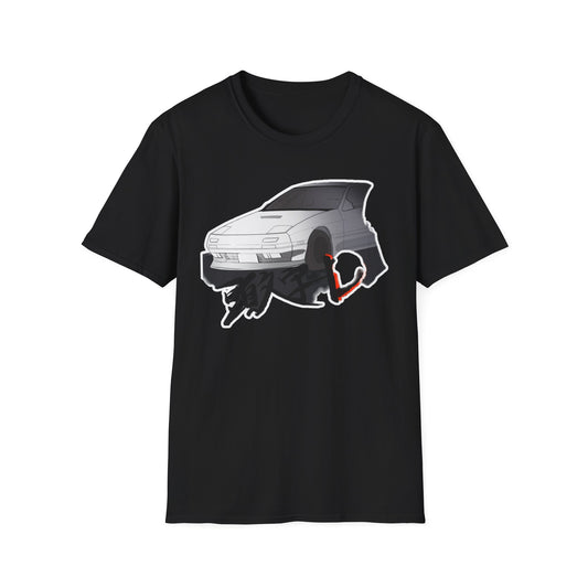 Cool Car Graphic initial D Unisex Tee, Softstyle T-Shirt for Auto Enthusiasts, Perfect Gift for Birthdays and Car Shows, Casual Everyday Wear