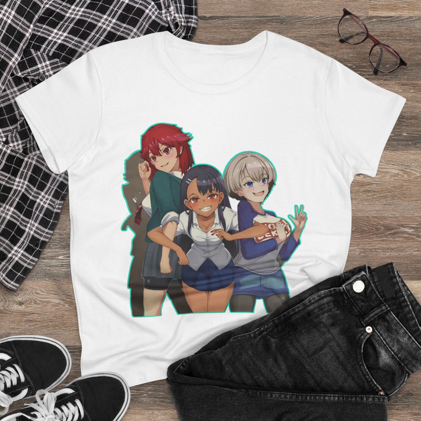 Anime-Inspired Tomo chan is a girl Women's Cotton Tee, Casual Graphic Shirt, Cosplay Tee, Gift for Anime Fans, Cute Manga Shirt