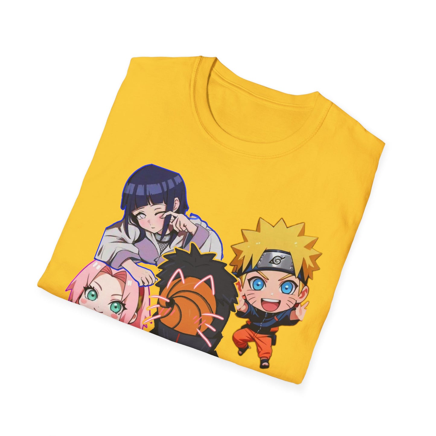 Anime Character Naruto 3T-Shirt, Softstyle Tee for Fans, Gift for Comic Lovers, Unisex Casual Shirt, Birthday Celebration Apparel, Otaku Fashion