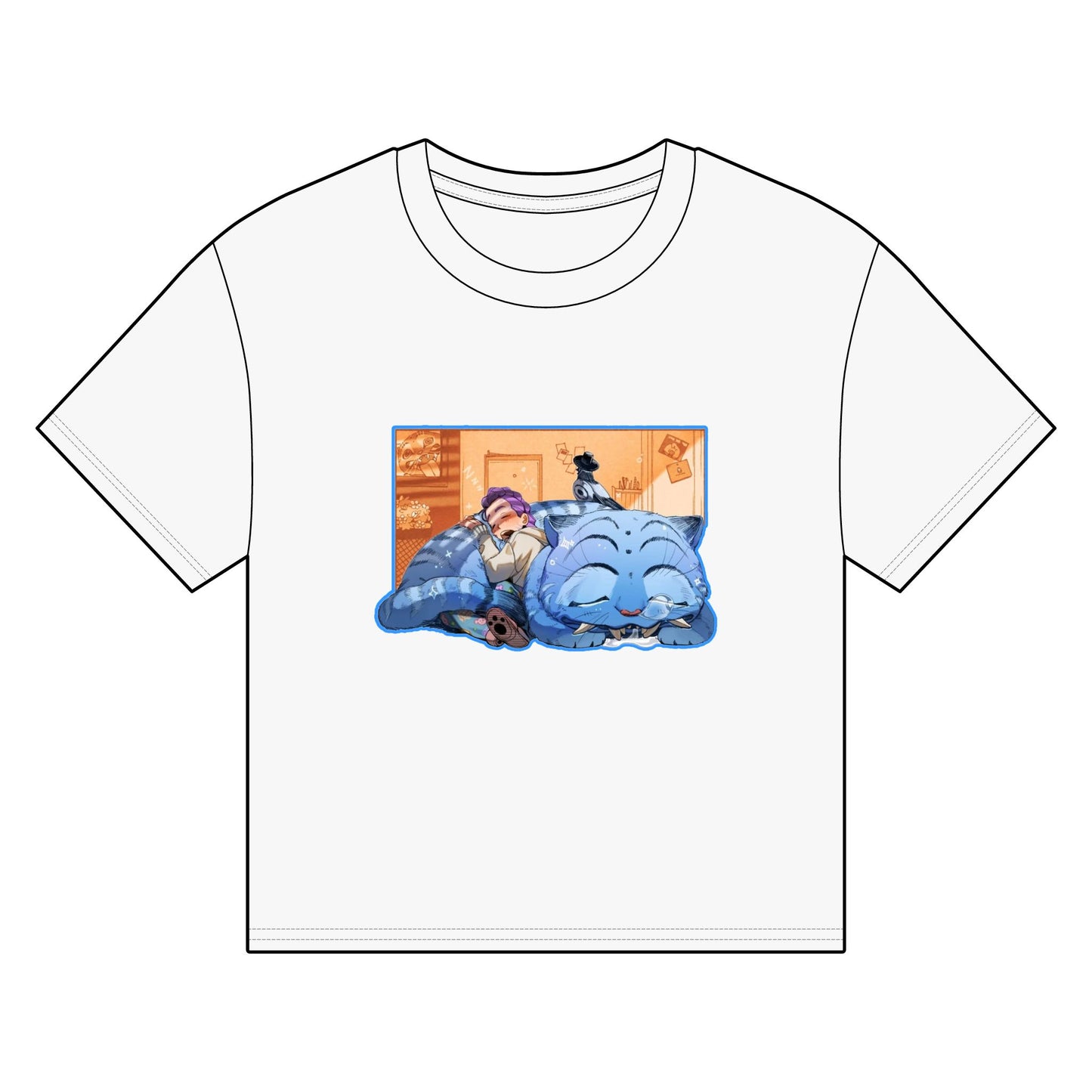 Cozy Cartoon kpop T-Shirt, Cute Graphic Tee for Fans, Festive Gift for Birthdays, Relaxed Fit Everyday Wear, Perfect for Casual Outfits