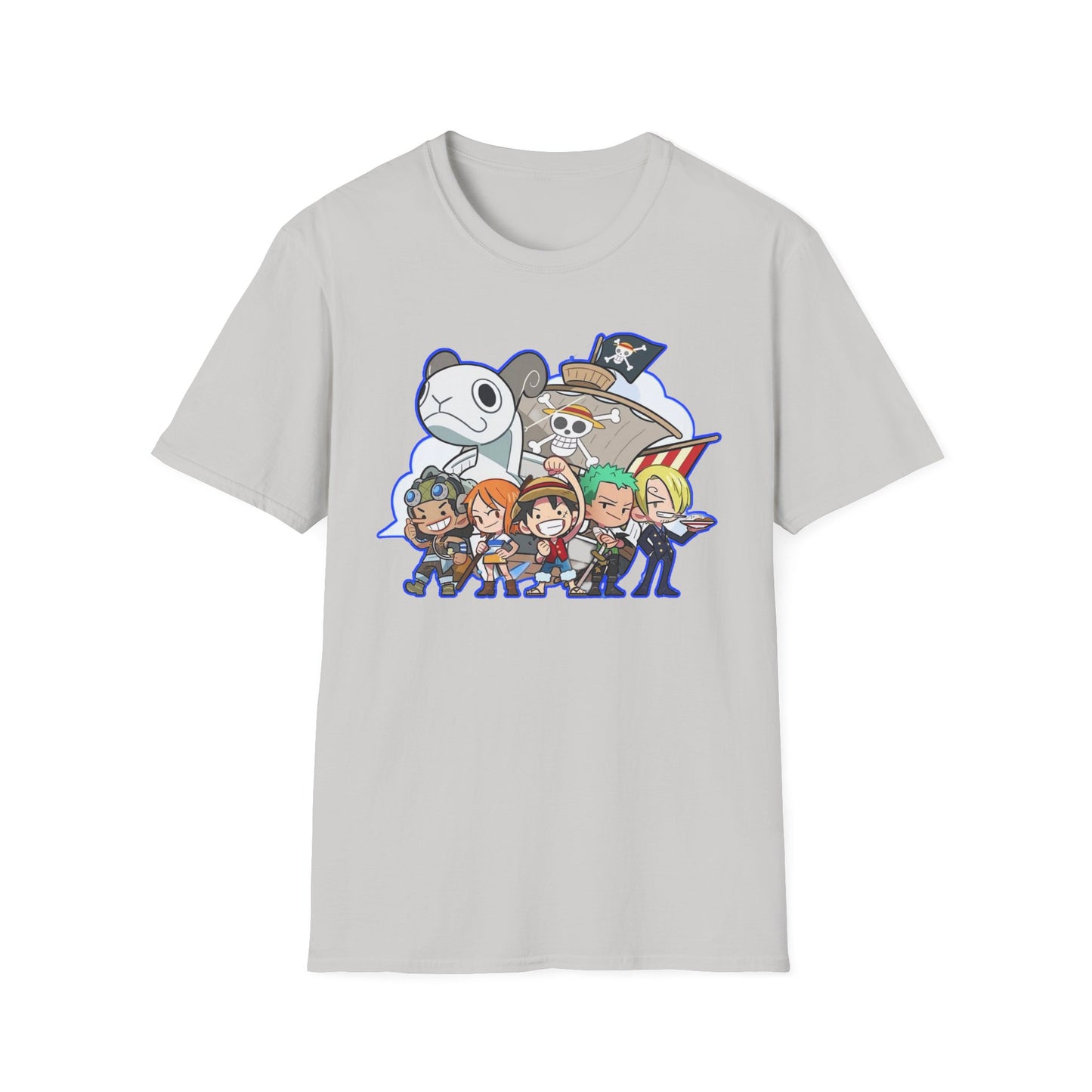 Cute Cartoon Character one piece 7 T-Shirt, Graphic Tee for Anime Lovers, Unisex Gift, Casual Wear, Softstyle Shirt