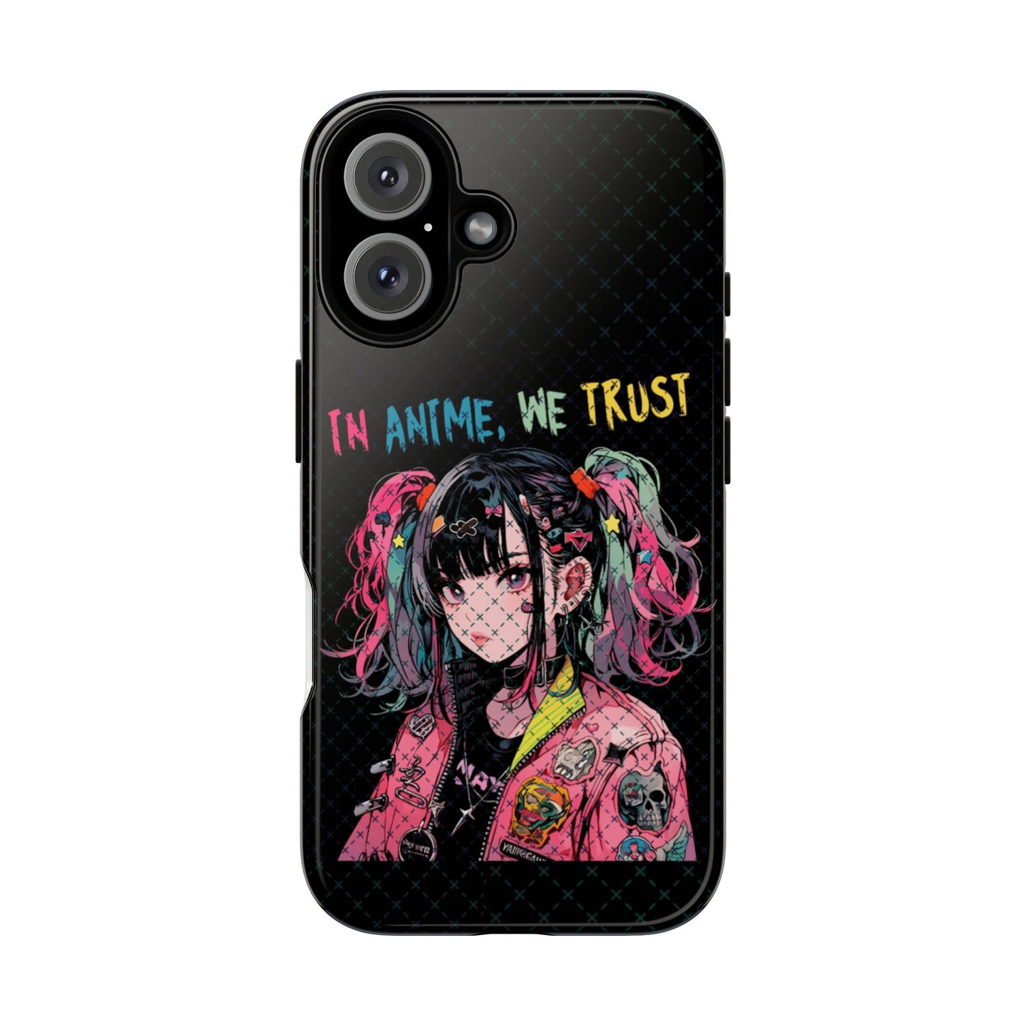 Anime Art Phone Case, Tough Cases, In Anime We Trust, Geek Gift, Aesthetic Phone Cover, Pop Culture Accessory