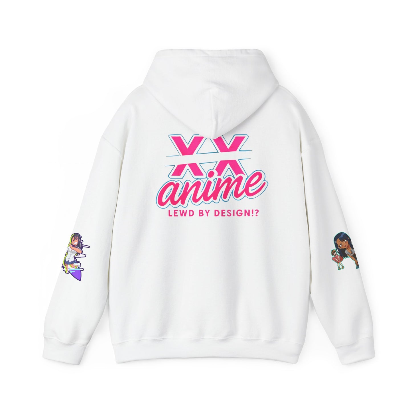 Anime-Themed Hoodie with Playful Graphics, Gift for Anime Fans, Cozy Lounge Wear, Casual Streetwear, Unique Gift Idea