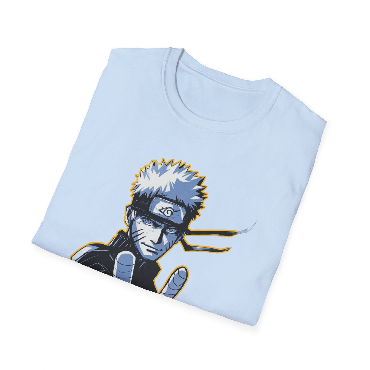 Naruto-Inspired Unisex Softstyle T-Shirt, Anime Fan Tee, Gifts for Cosplay, Comfy Everyday Wear, Perfect for Halloween and Birthdays