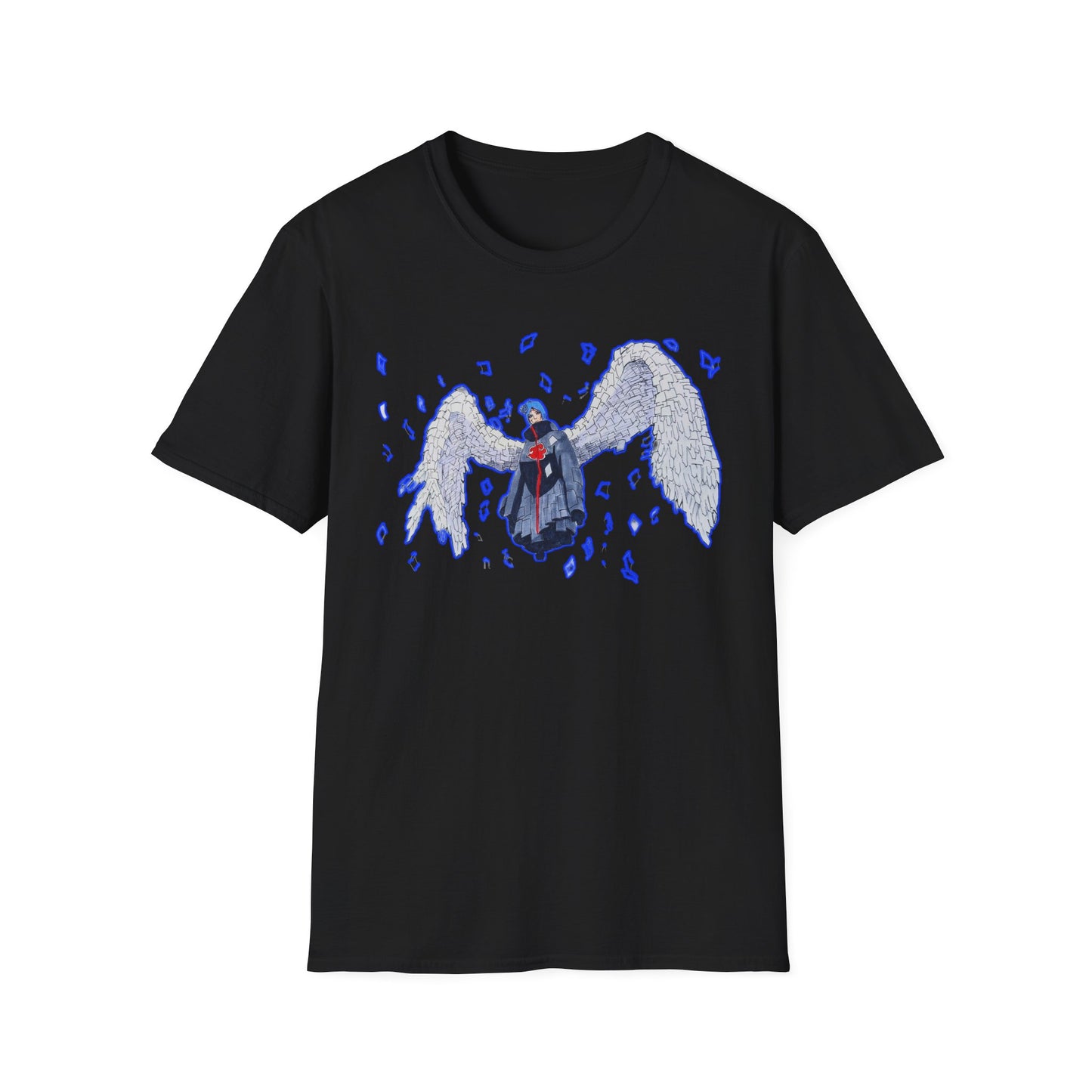 Angel Wings  Naruto Unisex Softstyle T-Shirt | Casual Aesthetic Tee for Daily Wear, Gift for Her, Art-Inspired Fashion, Unique Graphic Tee