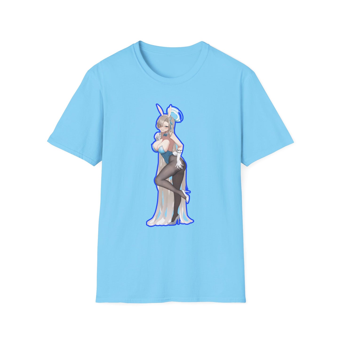 Cute Anime lewd style bunny 3-inspired Unisex T-Shirt with Playful Designs, Perfect for Niche Enthusiasts, Gift for Cosplay Events, Trendy Streetwear