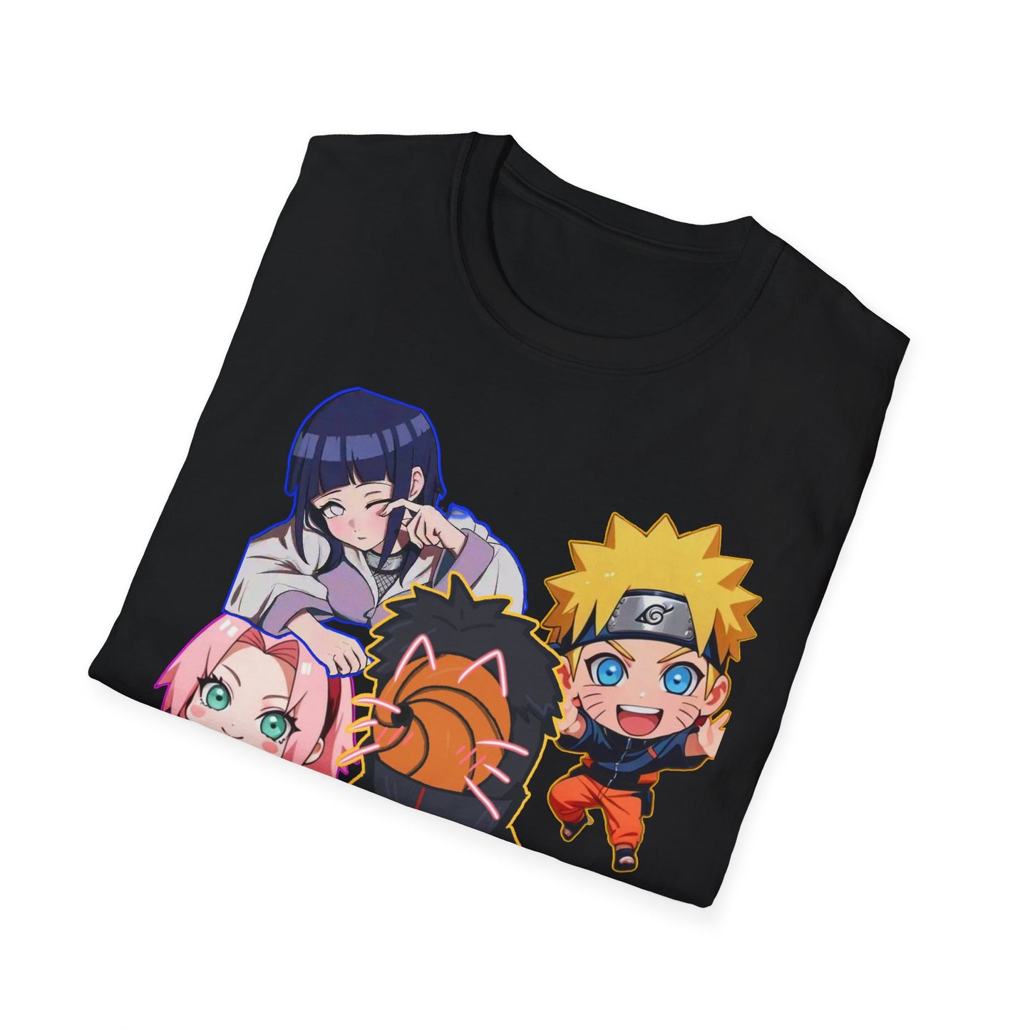 Anime Character Naruto 3T-Shirt, Softstyle Tee for Fans, Gift for Comic Lovers, Unisex Casual Shirt, Birthday Celebration Apparel, Otaku Fashion