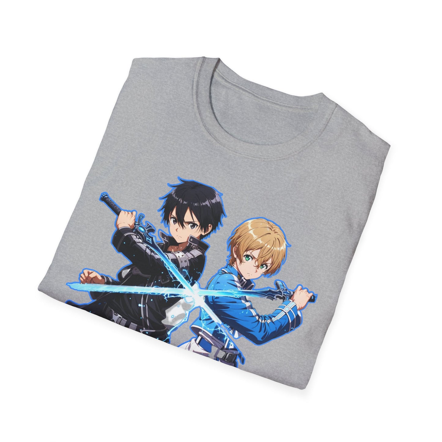 Anime-Inspired sao 10 Unisex Softstyle T-Shirt, Casual Wear, Gift for Otaku, Birthday Present, Soft Graphic Tee