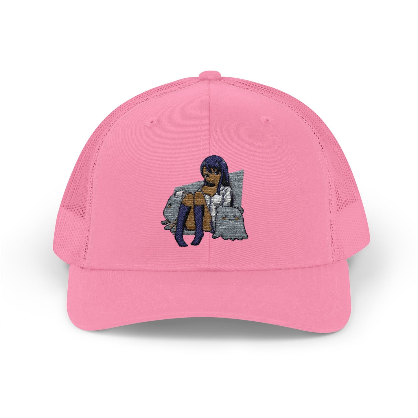 Chic Embroidered Snapback Trucker Cap, Stylish Hat for Women, Casual Fashion Accessory, Perfect Gift, Summer Vibes