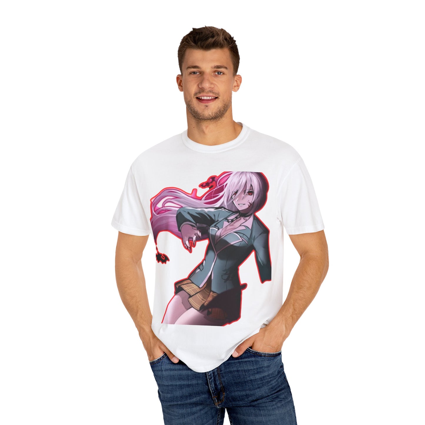 Anime-Themed T-Shirt Featuring Bold Artwork