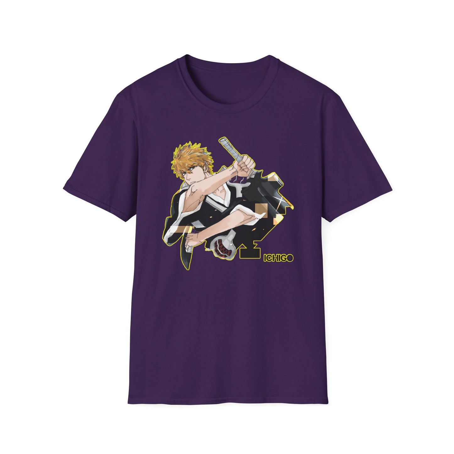 Bleach 12 Anime Unisex T-Shirt, Ichigo Graphic Tee, Softstyle Shirt, Gift for Fans, Casual Wear, Anime Merchandise
