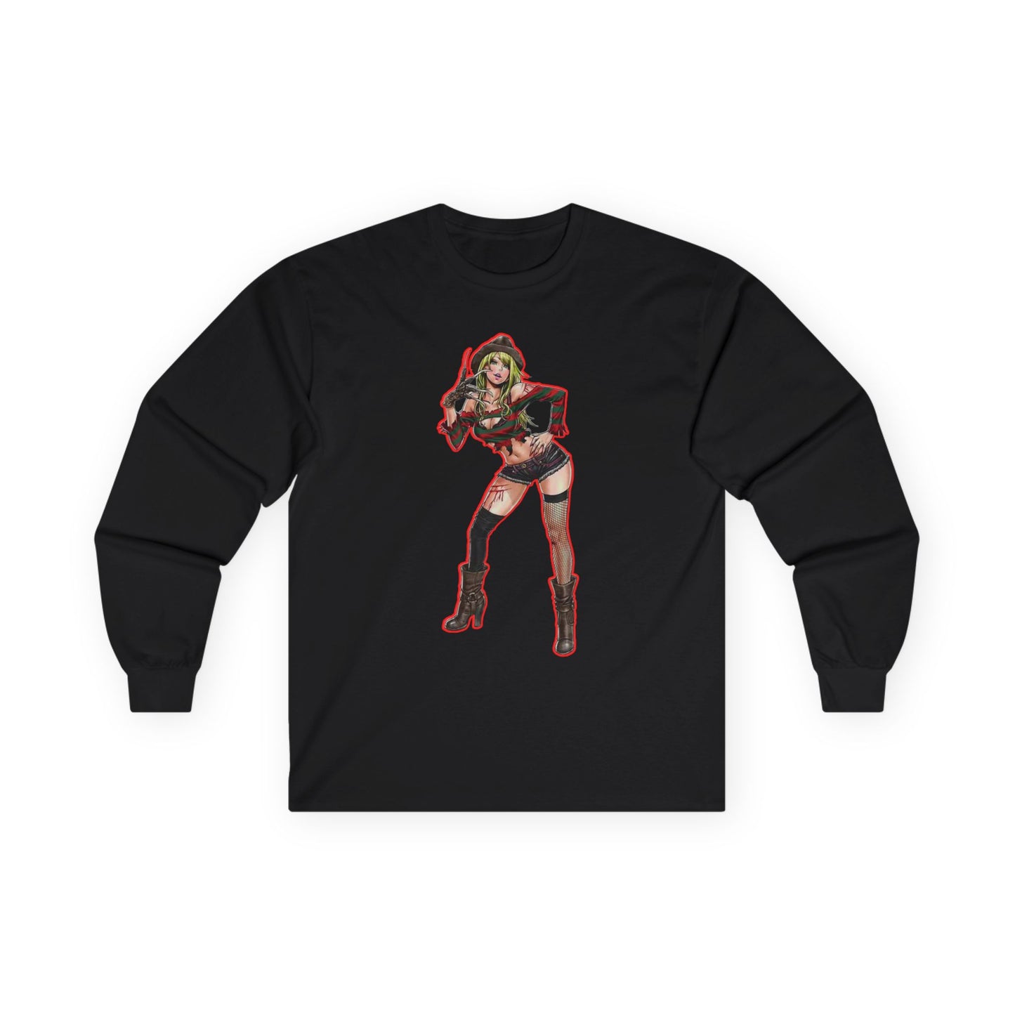 Trendy spooky season masters of horror 2Graphic Tee, Stylish Long Sleeve Shirt, Perfect Gift for Comic Fans, Everyday Casual Wear, Unique Costume Apparel