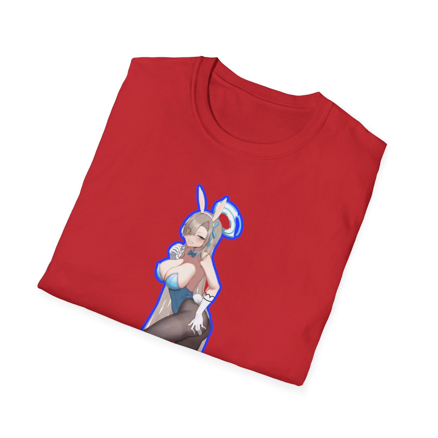 Cute Anime lewd style bunny 3-inspired Unisex T-Shirt with Playful Designs, Perfect for Niche Enthusiasts, Gift for Cosplay Events, Trendy Streetwear