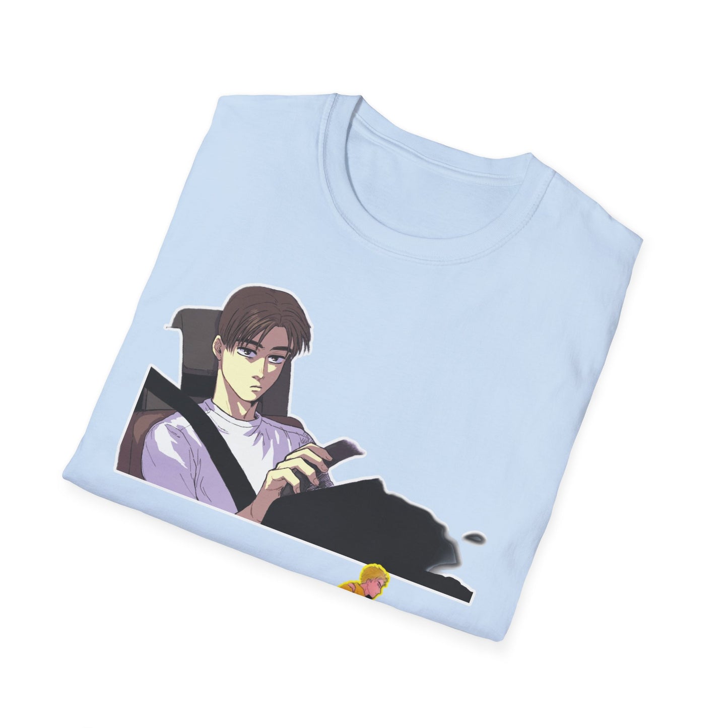 Anime-Inspired Unisex initial D 9 Softstyle T-Shirt, Graphic Tee, Casual Wear, Gift for Fans, Streetwear Style, Soft Cotton Top