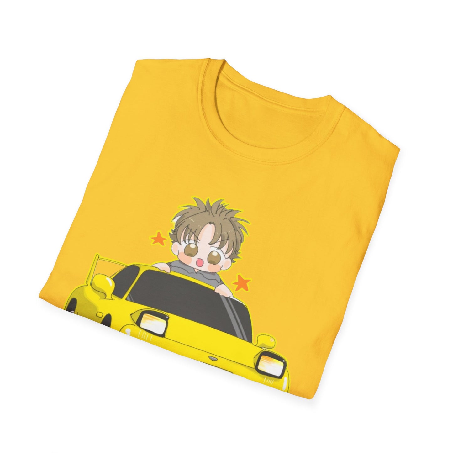 Cool Cartoon initial D 5 Car Unisex T-Shirt - Fun Gift for Car Lovers, Anime Fans, Birthday, Casual Wear, Everyday Style