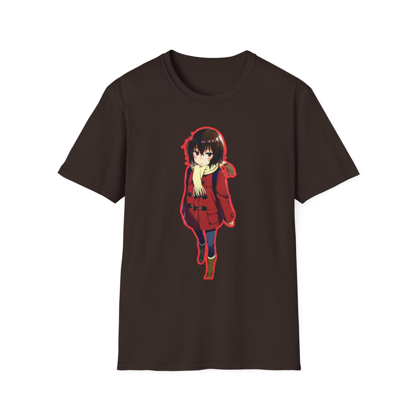 Cute Anime Graphic erased T-Shirt, Unisex Softstyle Tee for Fans, Cozy Everyday Wear, Perfect Gift for Teens, Anime Merchandise
