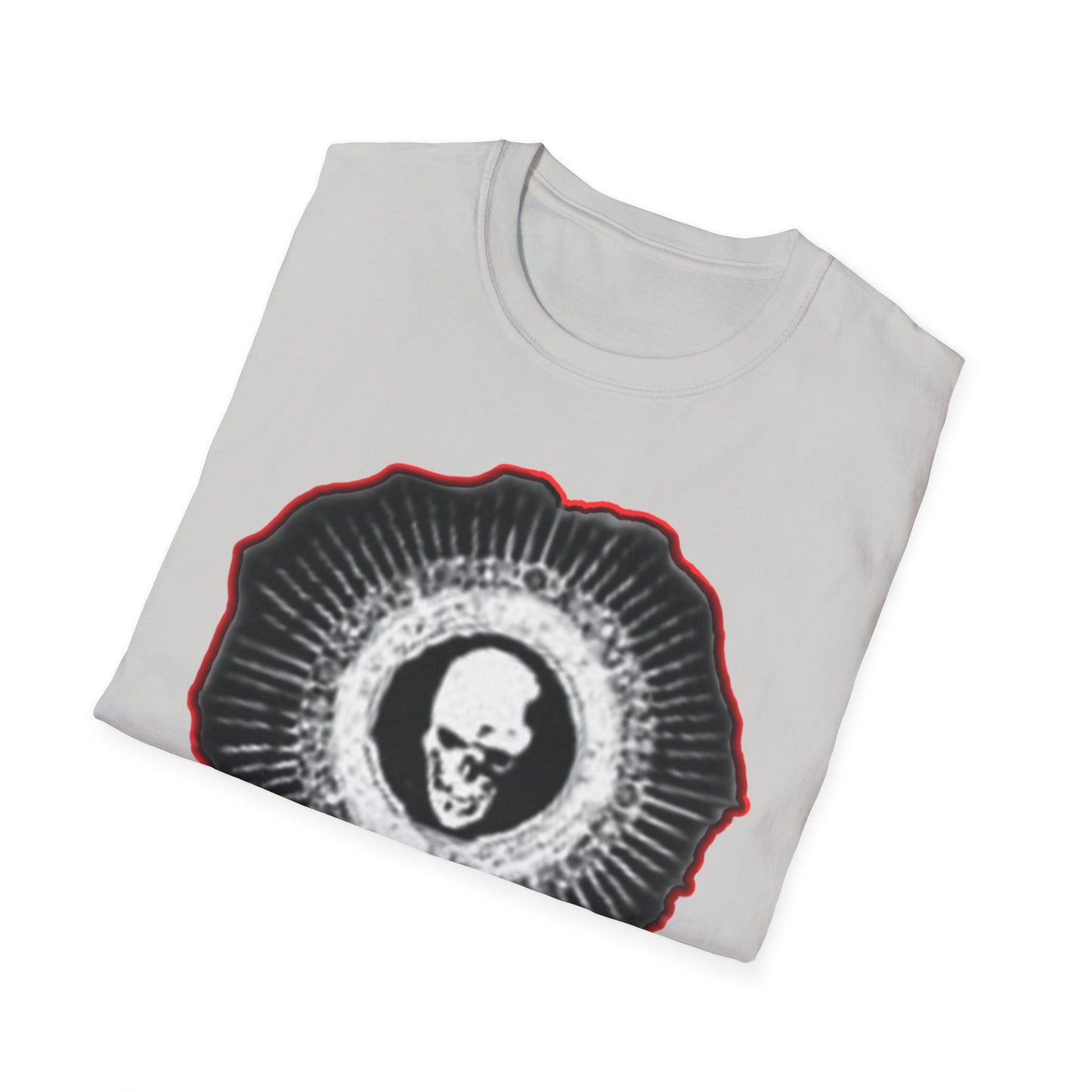 Skull Graphic Tee dn style – Unisex Softstyle T-Shirt for Art Lovers, Halloween, Casual Wear, Gothic Fashion, Unique Gift