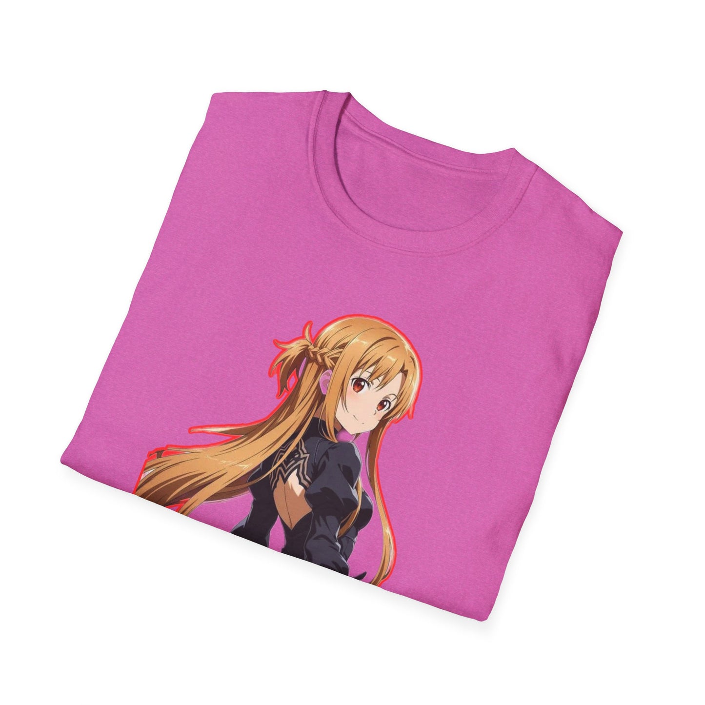 Anime-Inspired worlds of swords  Unisex Softstyle T-Shirt featuring Asuna, Casual Tee, Gift for Anime Fans, Cosplay Apparel, Perfect for Birthdays, [...]