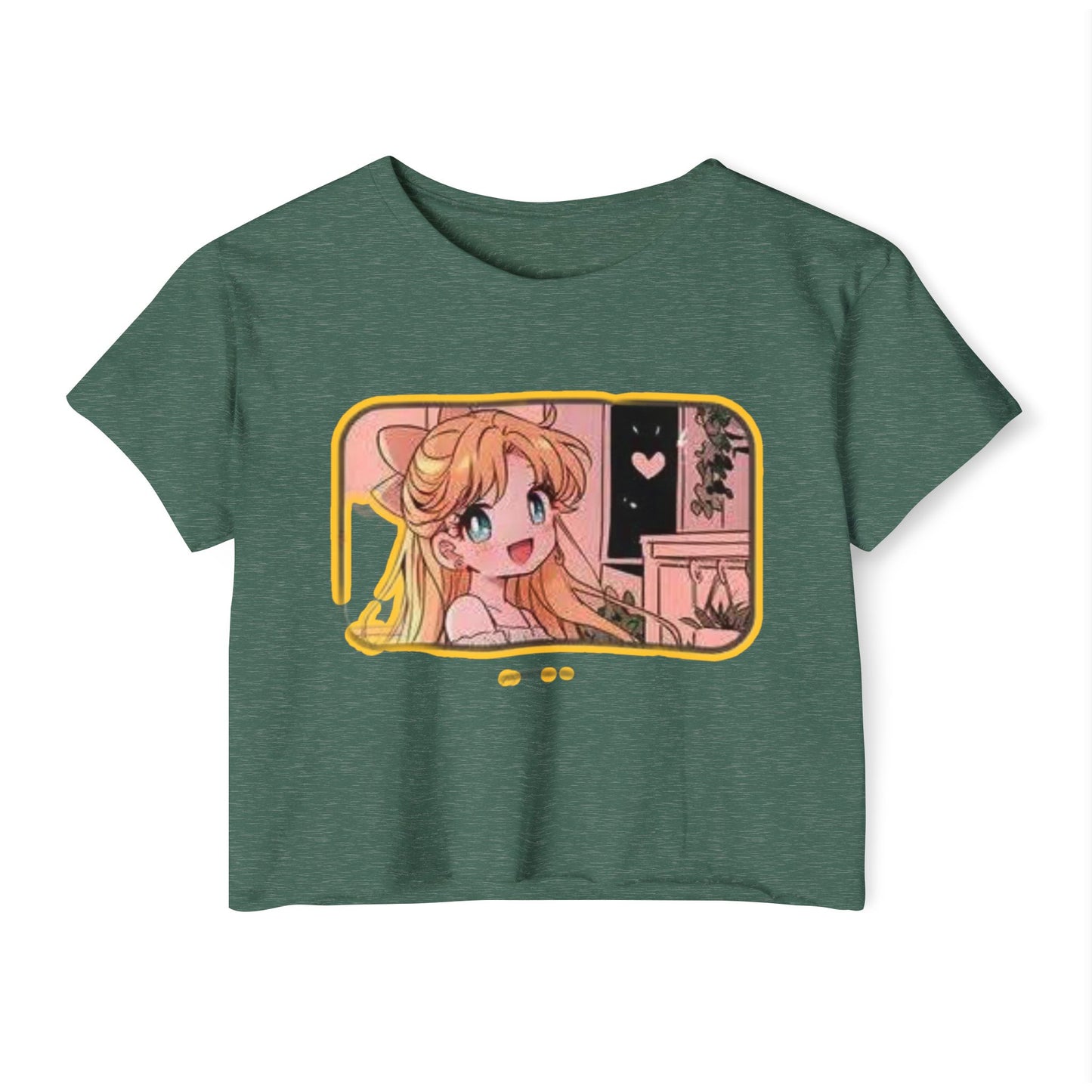 Trendy Women's  sailor moon 3 Festival Crop Top with Whimsical Design, Cute Summer Shirt, Boho Style Tee, Music Festival Outfit, Streetwear Fashion