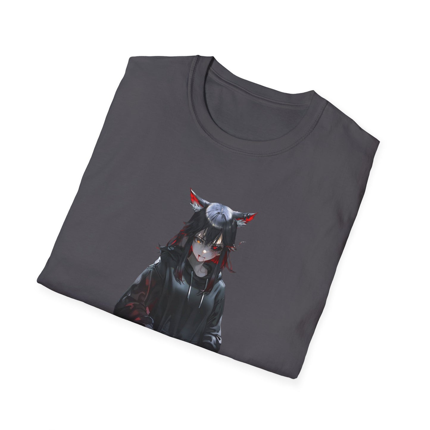 Anime-Inspired Graphic tokyo ghoul style 6T-Shirt, Unisex Softstyle Tee, Casual Wear, Gift for Otaku, Anime Expo, Trendy Streetwear, Unique Fashion