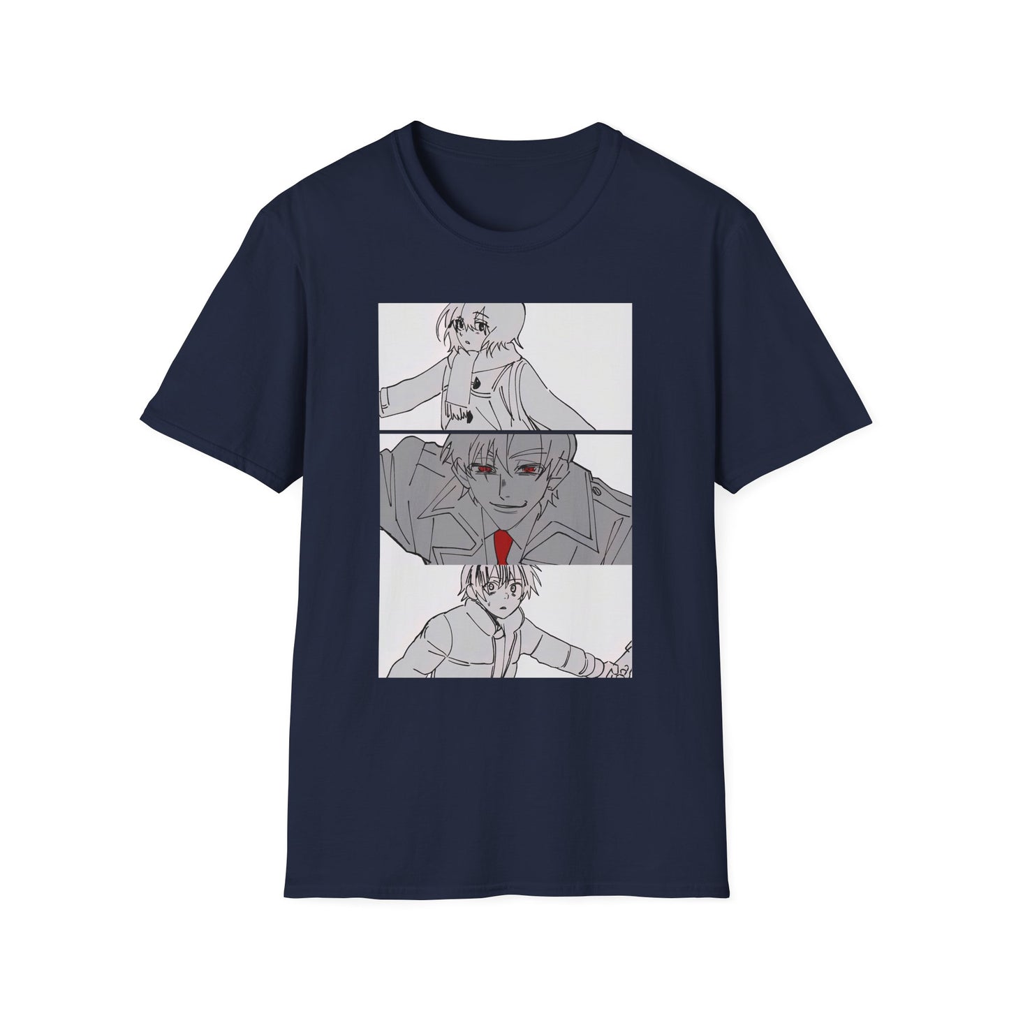 Artistic Unisex erased 2 T-Shirt - Graphic Tee for Anime Lovers, Casual Wear for Parties, Birthdays, and Comic Con