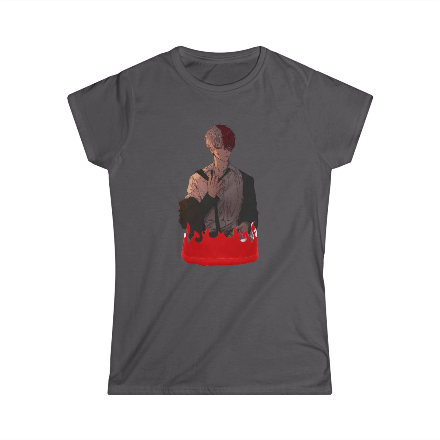 Hero life todo style 2 Tee for Fans, Casual Wear, Gift for Her, Anime Merch, Birthday Present, Cute T-Shirt