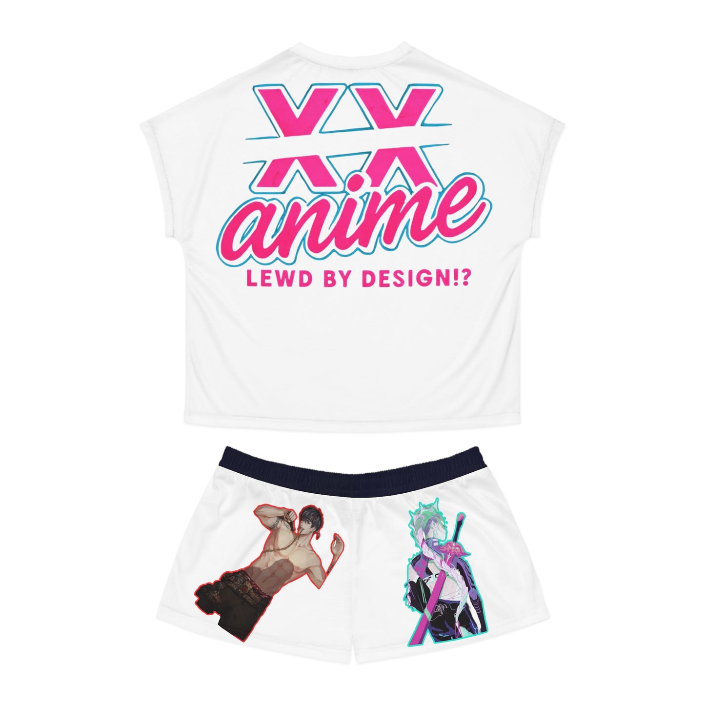 Idol style  Women's Short Pajama Set, Cute and Comfy Sleepwear, Perfect for Sleepovers, Anime Conventions, Gifts for Fans, Relaxation Wear