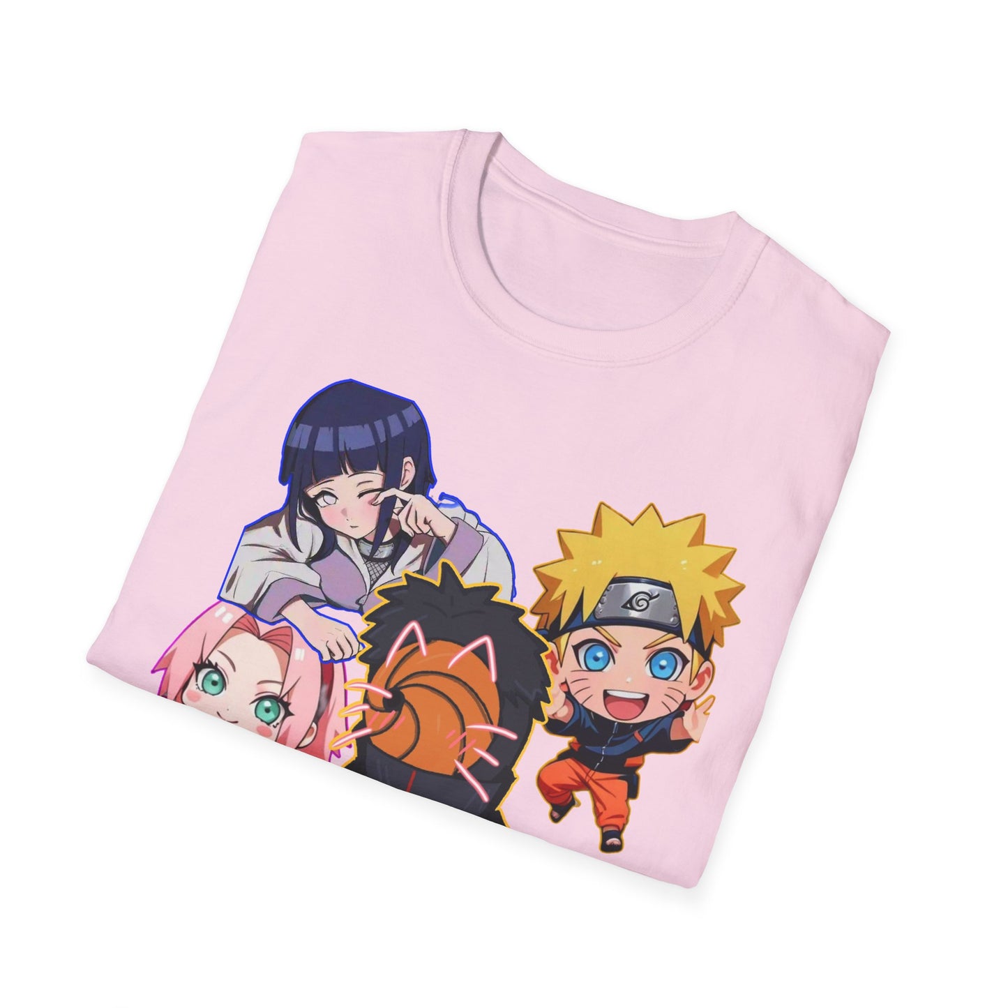 Anime Character Naruto 3T-Shirt, Softstyle Tee for Fans, Gift for Comic Lovers, Unisex Casual Shirt, Birthday Celebration Apparel, Otaku Fashion