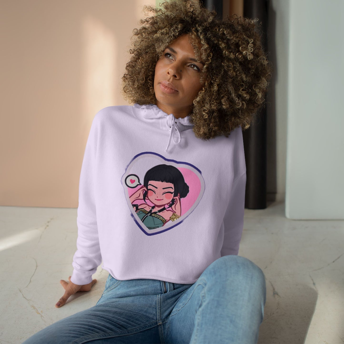 Idol style 2 Crop Hoodie, Stylish Casual Wear, Gift for Anime Fans, Perfect for Parties & Events, Unique Trendy Apparel