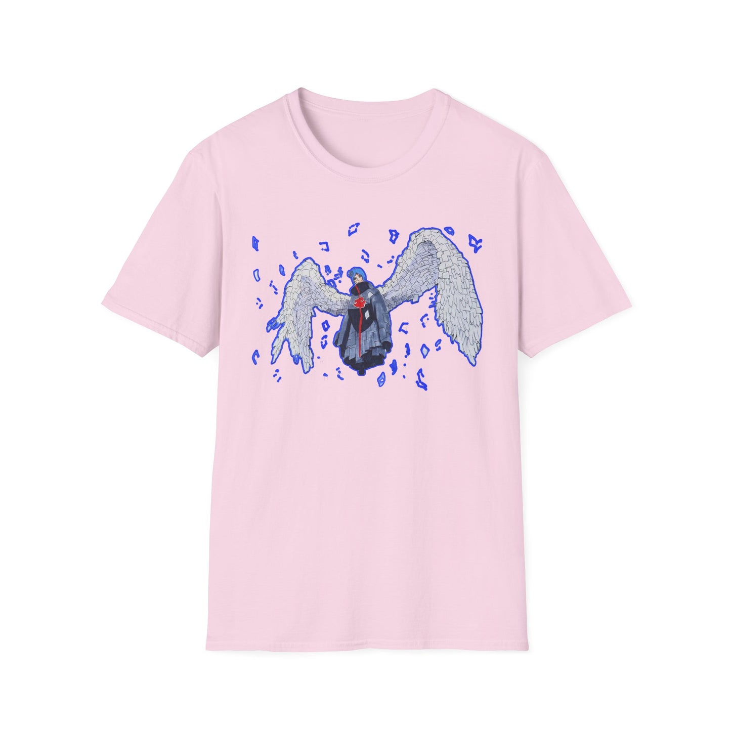 Angel Wings  Naruto Unisex Softstyle T-Shirt | Casual Aesthetic Tee for Daily Wear, Gift for Her, Art-Inspired Fashion, Unique Graphic Tee