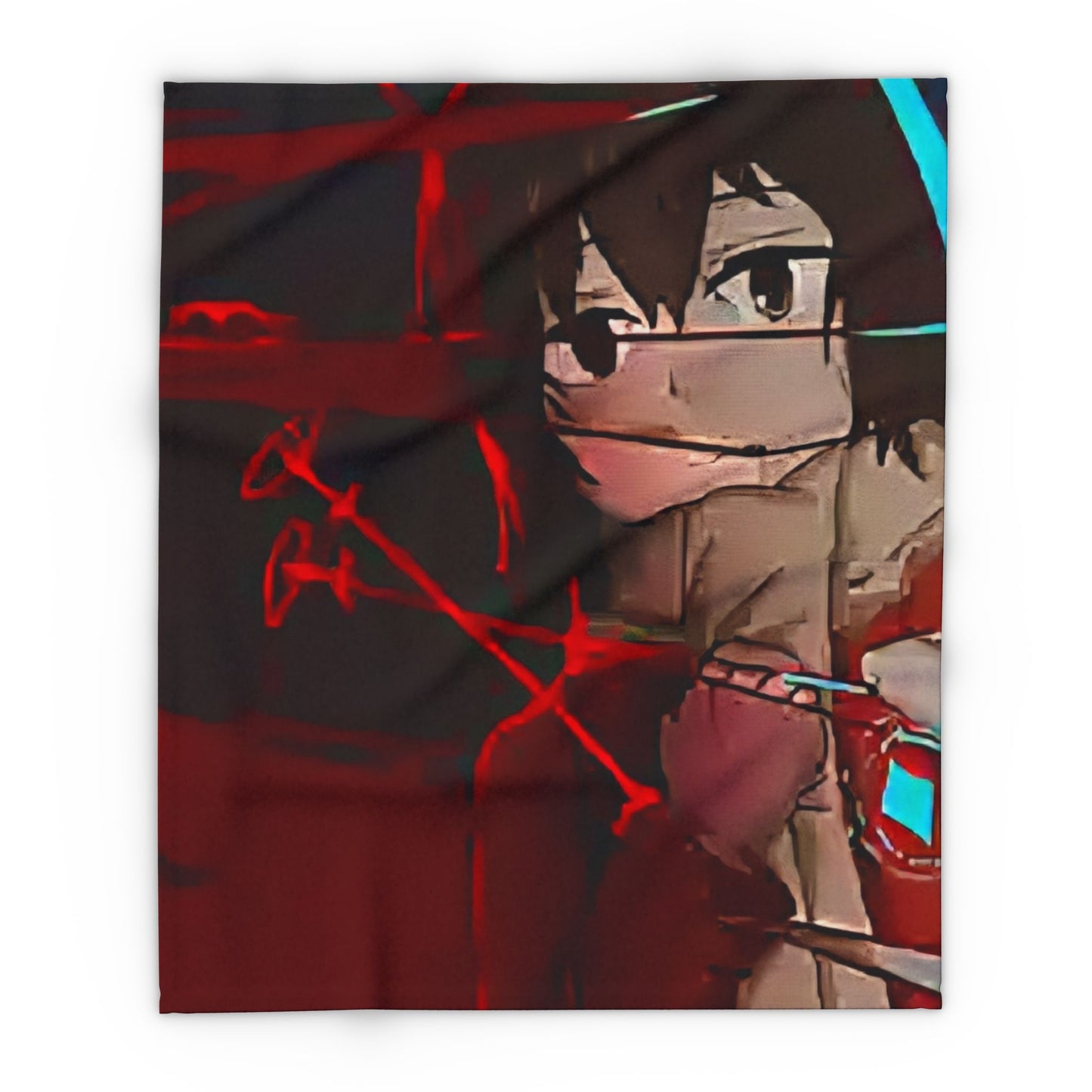 Cozy Arctic erased Fleece Blanket - Perfect for Anime Lovers, Home Decor, Snuggling, Gifts for Her, Cozy Nights