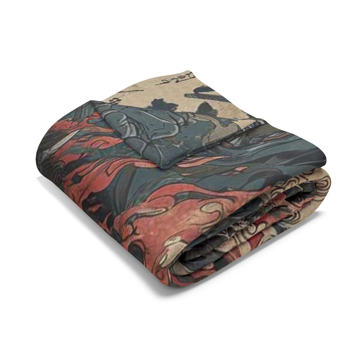 Japanese Art Car Arctic Fleece Blanket, Cozy Throw Blanket, Automotive Decor, Car Lover Gift, Comfortable Bedding, Unique Home Decor