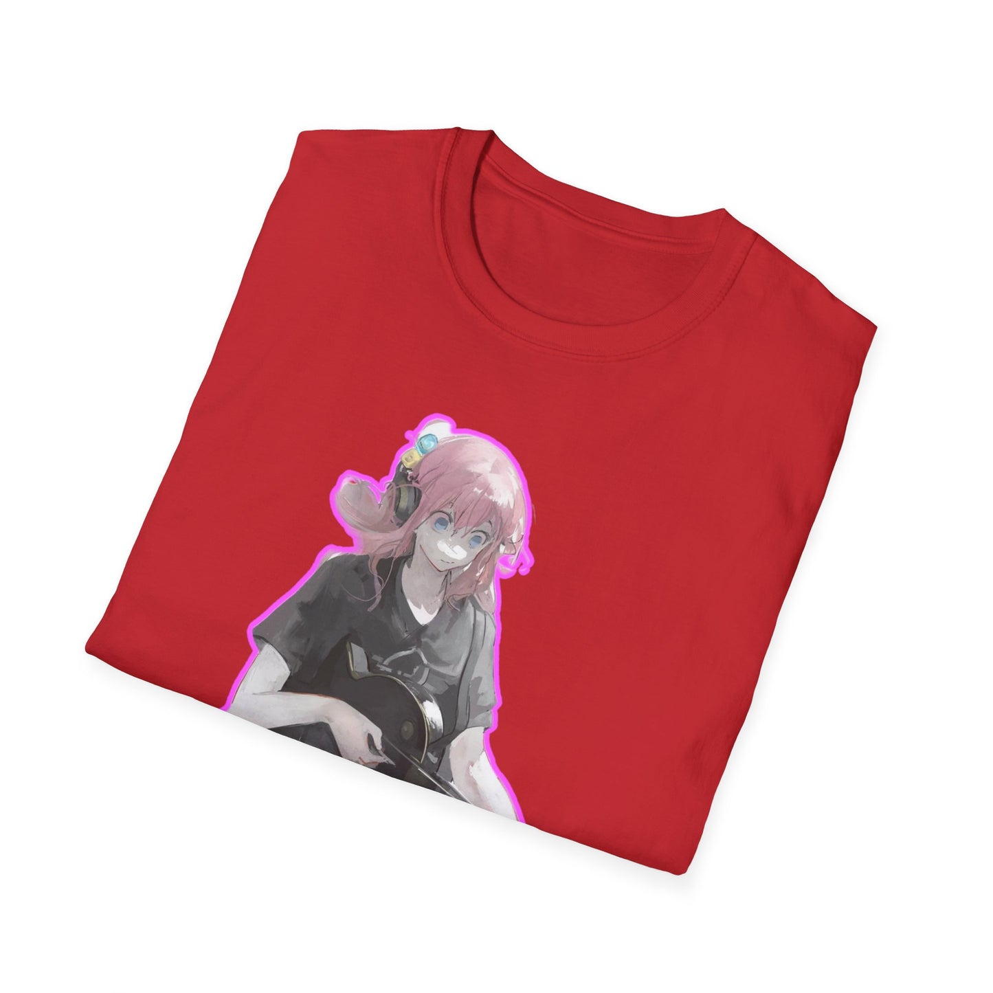 Cool Gamer Girl T-Shirt, Anime Tee, Unisex Softstyle Shirt for Game Lovers, Gift for Birthdays, Casual Wear, Fun Streetwear