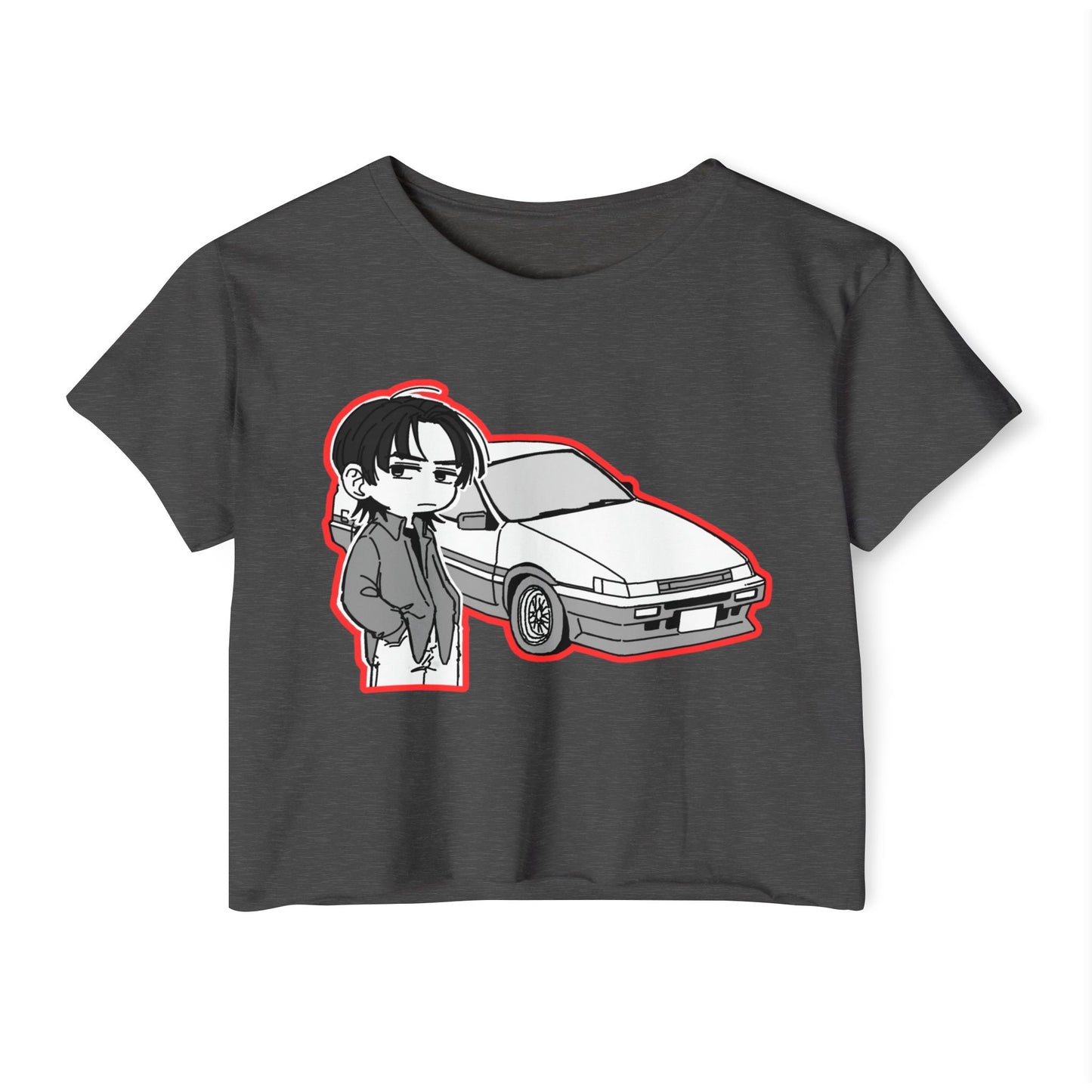 Festival Vibes initial D 2 Crop Top, Graphic Tee for Music Lovers, Summer Top, Cute Streetwear, Ideal for Concerts, Gifts for Her