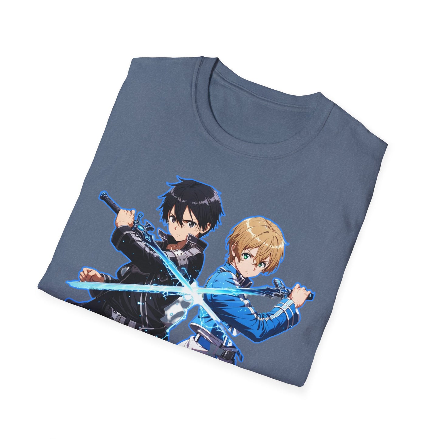 Anime-Inspired sao 10 Unisex Softstyle T-Shirt, Casual Wear, Gift for Otaku, Birthday Present, Soft Graphic Tee