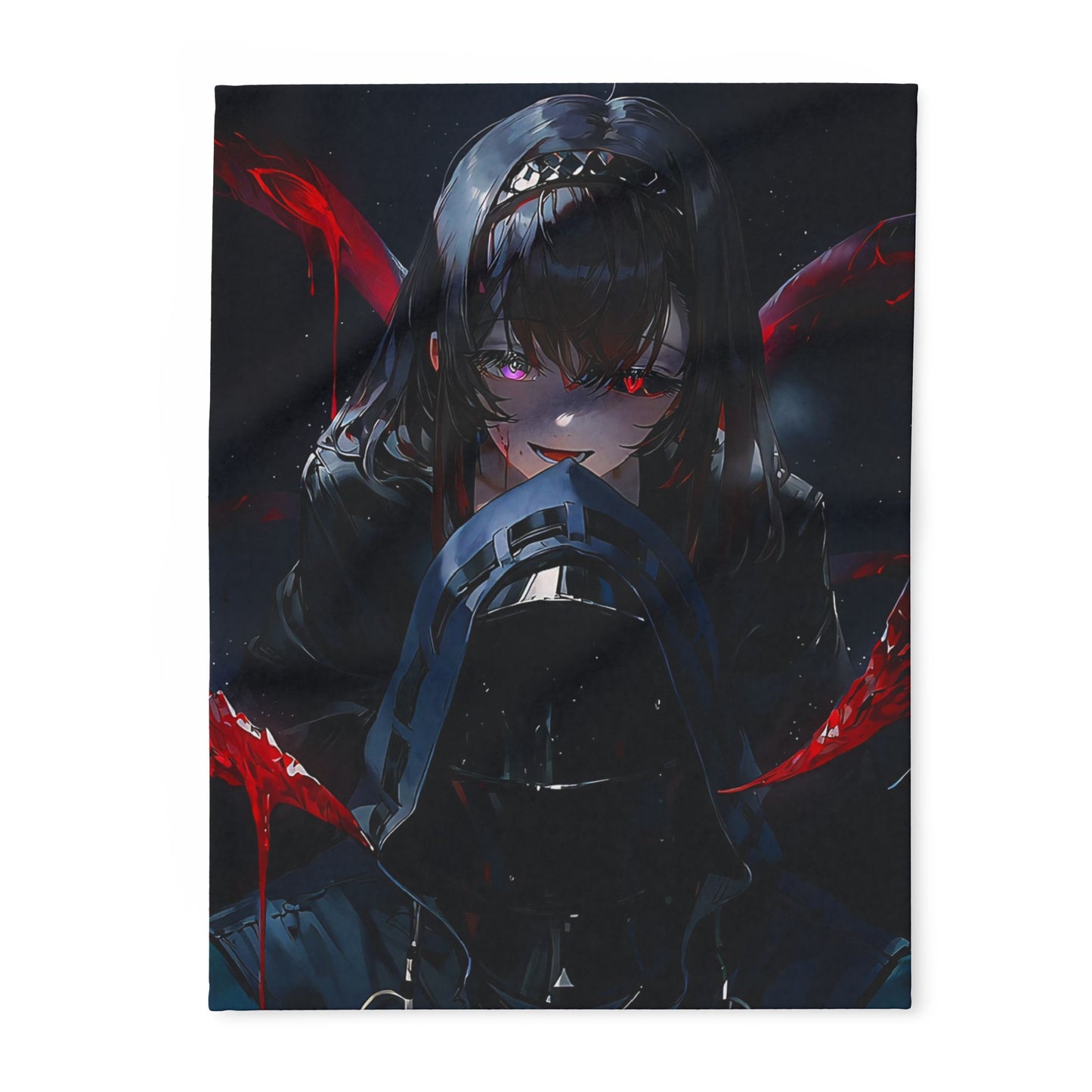 Gothic Anime Arctic Tokyo ghoul style 4Fleece Blanket – Cozy Blankie for Fans, Stylish Home Decor, Unique Gift for Collectors, Cozy Night In