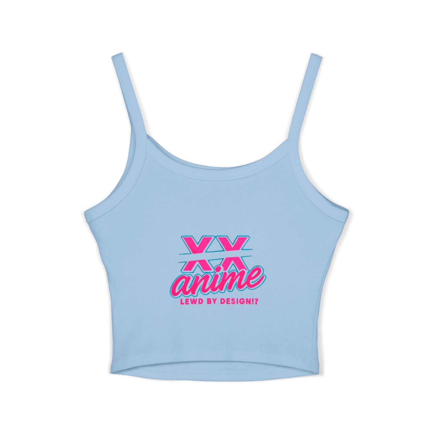 Anime-Inspired Women's Spaghetti Strap Tank Top, Cute Summer Top, Graphic Tee, Cosplay Outfit, Gift for Anime Lovers, Trendy Casual Wear