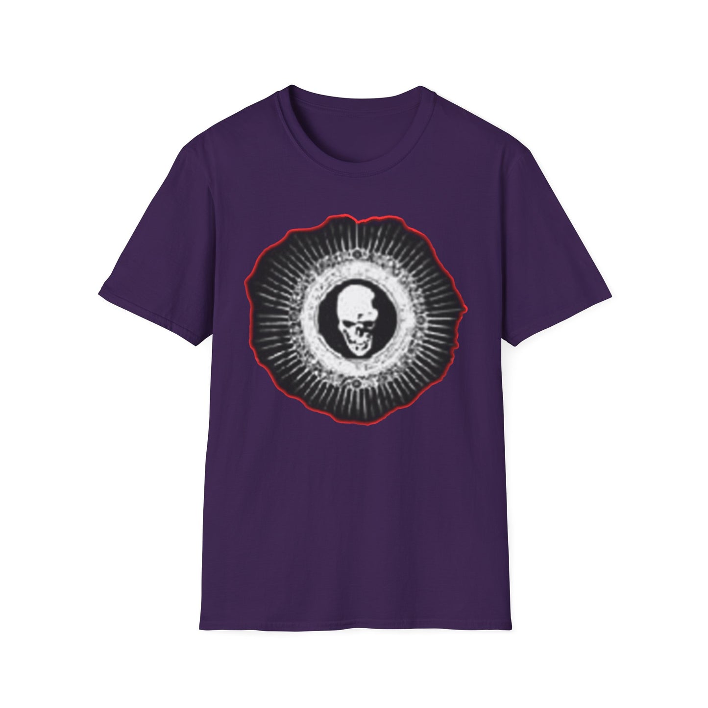 Skull Graphic Tee dn style – Unisex Softstyle T-Shirt for Art Lovers, Halloween, Casual Wear, Gothic Fashion, Unique Gift