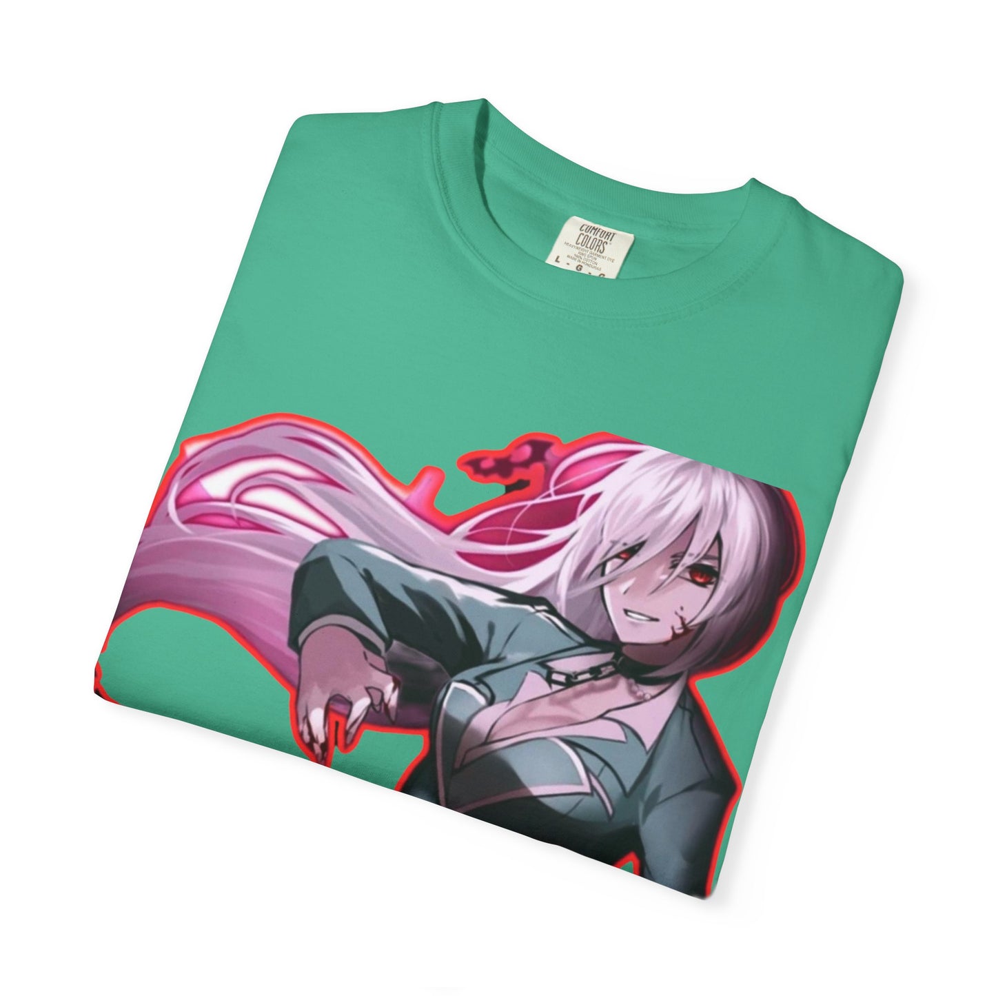 Anime-Themed T-Shirt Featuring Bold Artwork