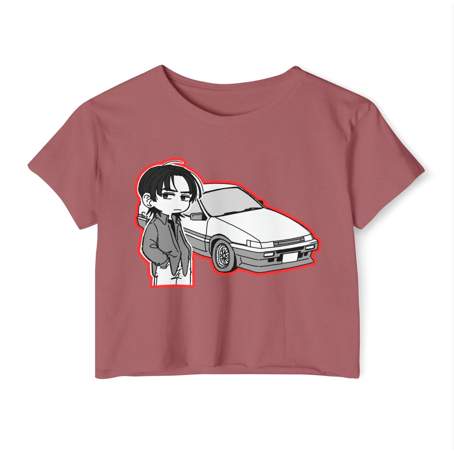 Festival Vibes initial D 2 Crop Top, Graphic Tee for Music Lovers, Summer Top, Cute Streetwear, Ideal for Concerts, Gifts for Her