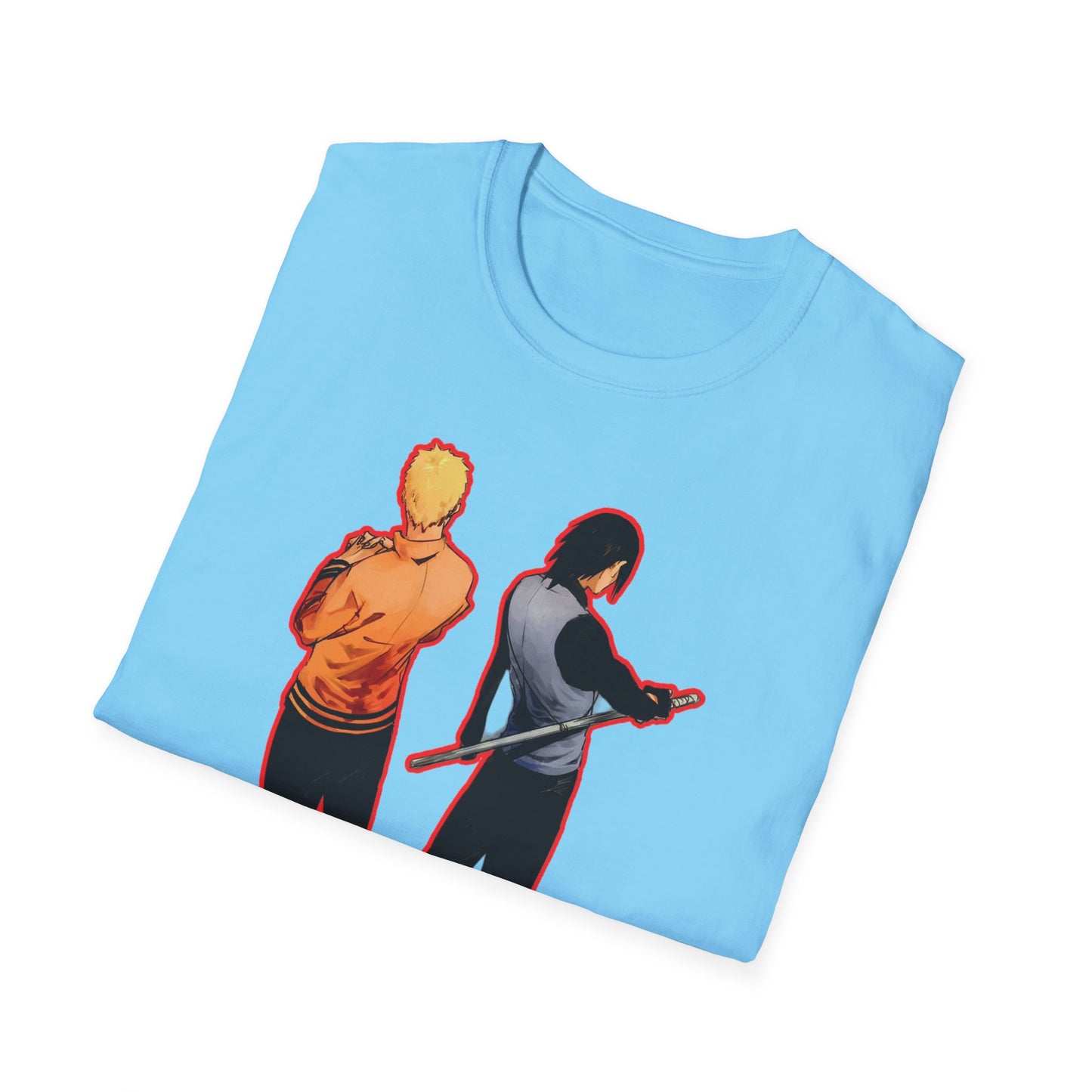 Dynamic Duo Naruto Unisex T-Shirt, Casual Graphic Tee, Perfect Gift for Friends, Birthday Apparel, Fan Merchandise