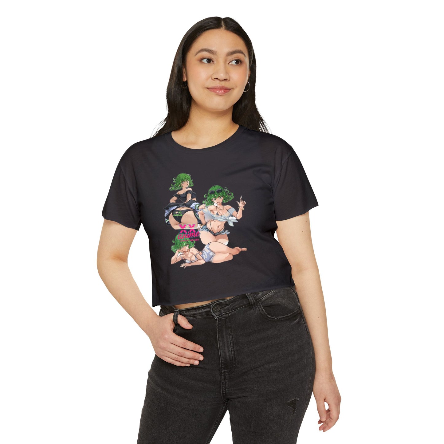 Anime-Inspired Women's Festival Crop Top, Cute Summer Top, Party Wear, Trendy Apparel, Anime Lover Gift, Festival Fashion