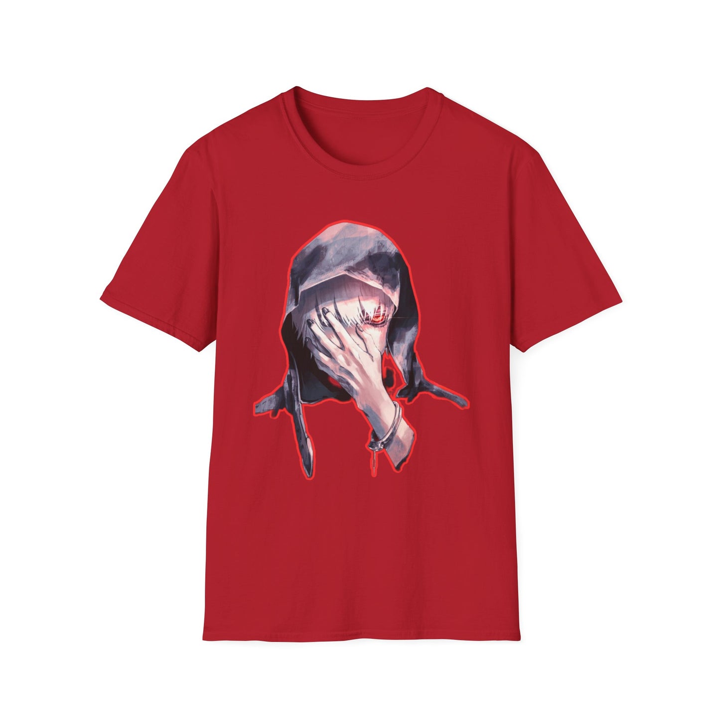 Unisex Graphic Tee tokyo ghoul style 3with Distressed Art, Casual Fashion, Streetwear Style, Gifts for Art Lovers, Everyday Wear, Unique Gift Idea
