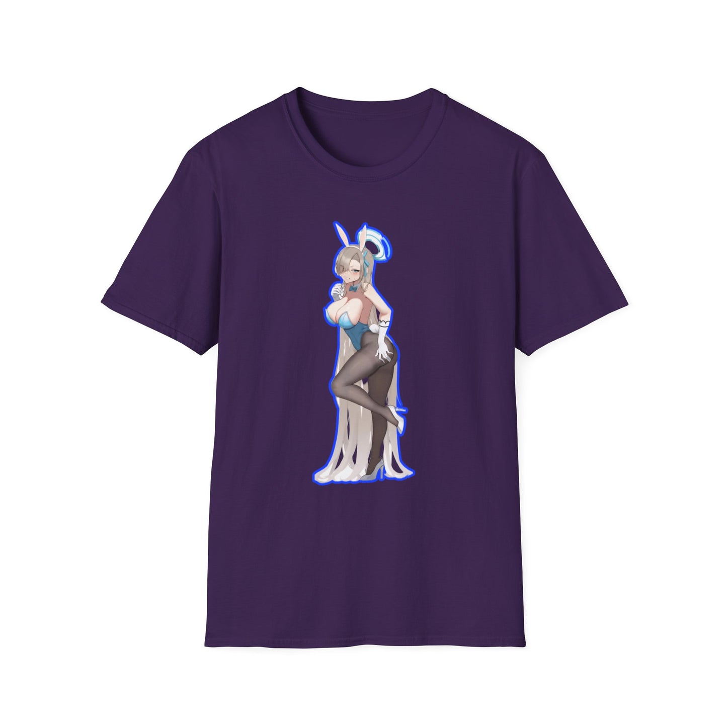 Cute Anime lewd style bunny 3-inspired Unisex T-Shirt with Playful Designs, Perfect for Niche Enthusiasts, Gift for Cosplay Events, Trendy Streetwear