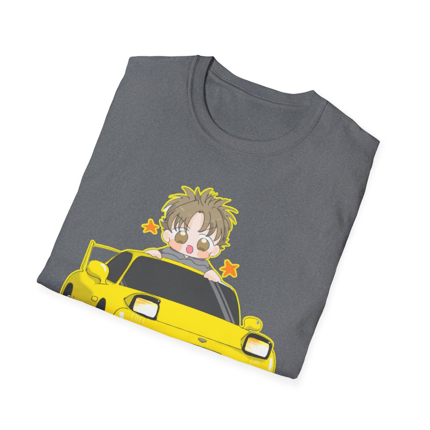 Cool Cartoon initial D 5 Car Unisex T-Shirt - Fun Gift for Car Lovers, Anime Fans, Birthday, Casual Wear, Everyday Style