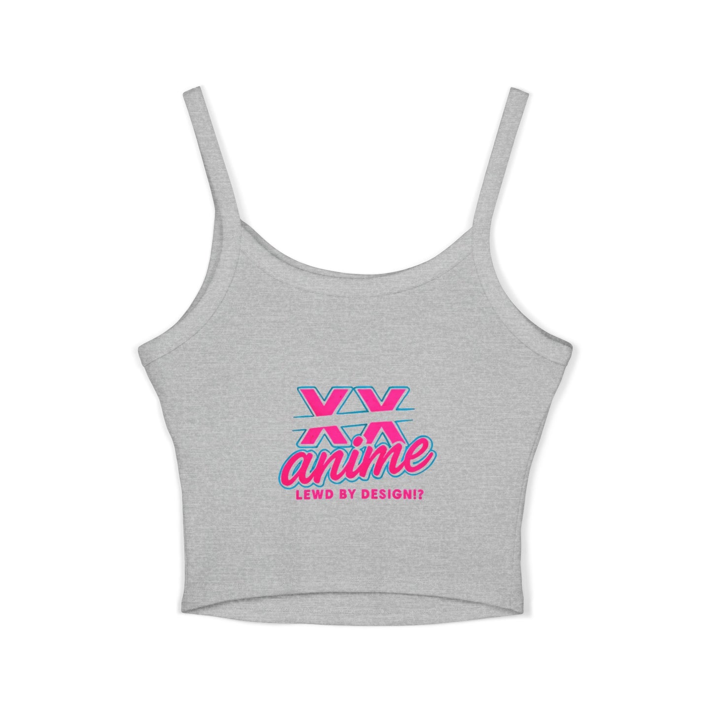 Anime-Inspired Women's Spaghetti Strap Tank Top, Cute Summer Top, Graphic Tee, Cosplay Outfit, Gift for Anime Lovers, Trendy Casual Wear