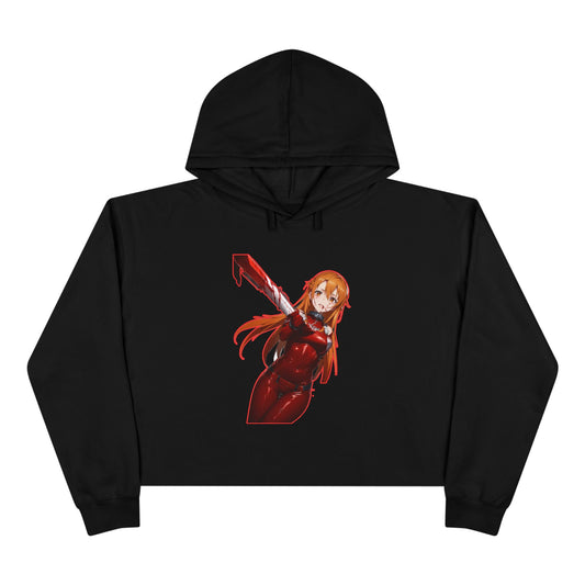 of Trendy Crop Hoodie sao 3 with Unique Designs, Anime Aesthetic, Casual Streetwear, Gift for Fans, Fashion Statement