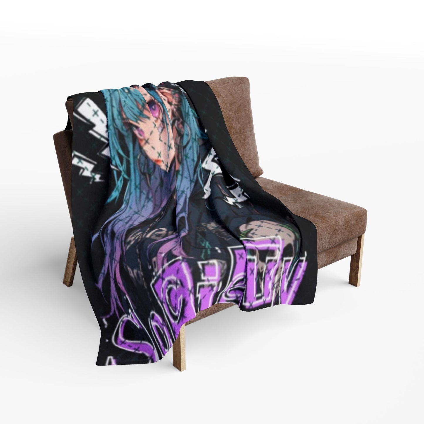 Anime Society Fleece Blanket, Cozy Throw Blanket, Warm Blanket, Gift for Anime Lovers, Home Decor, Bedroom Accessories
